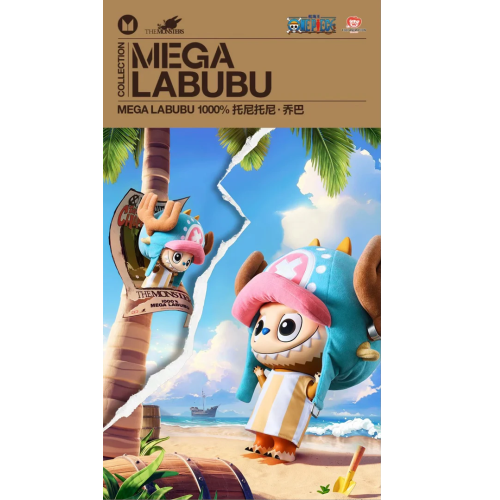THE MONSTERS × ONE PIECE – Tony Chopper 400% Mega LABUBU - Mookz Majestics