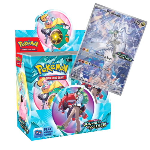 SV09 Pokémon TCG: Journey Together Enhanced – Booster Box Display (EU Version mit Box-Topper)