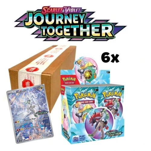 SV09 Pokémon TCG: Journey Together Enhanced – Booster Box Display Case (EU Version mit Box-Topper) - Mookz Majestics