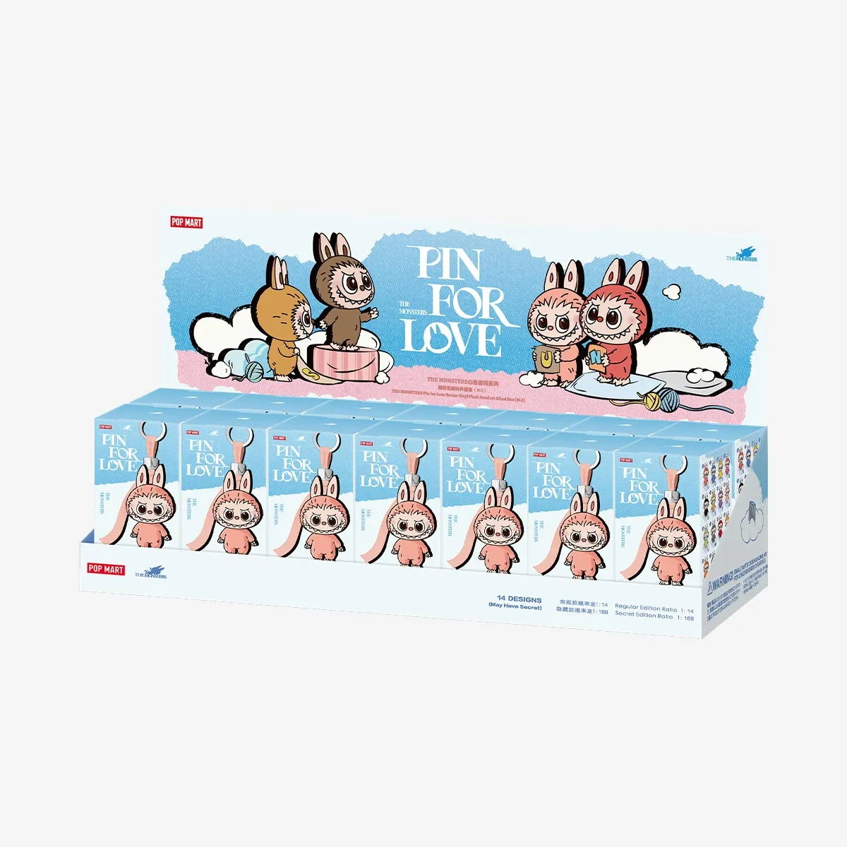 LABUBU Pin for Love Blind Box N-Z (1 Figur) – POP MART Anhänger - Mookz Majestics