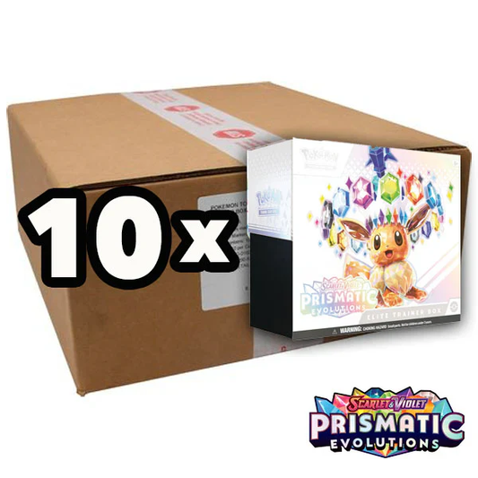SV8.5 Pokémon TCG: Prismatic Evolutions – ETB Case US Print - Mookz Majestics